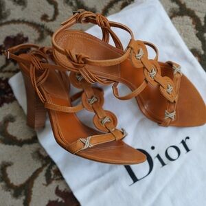 Vintage Dior t-strap sandals / heels